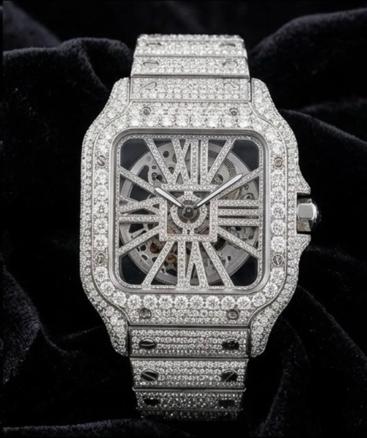VVS Moissanite Skeleton Star-Bridge Watch