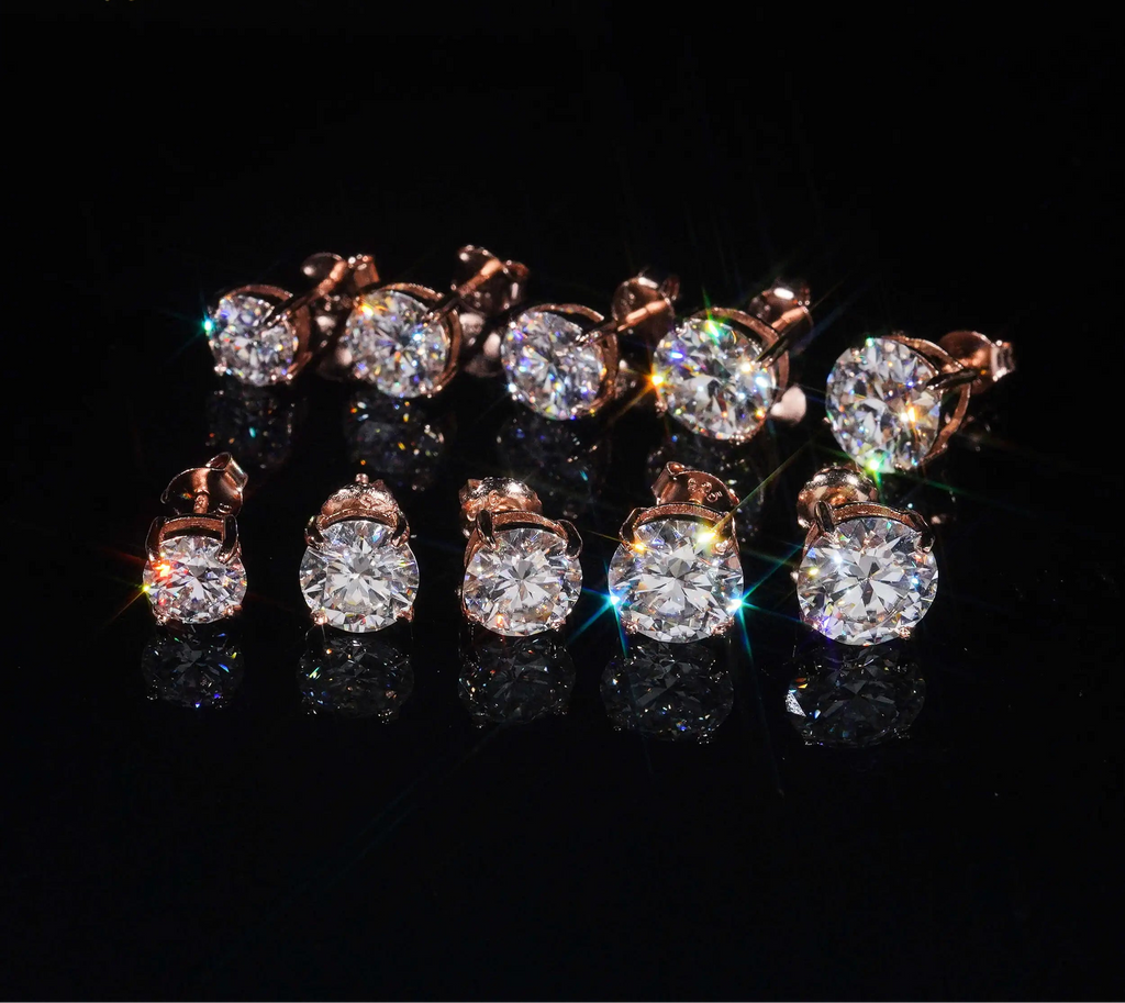 VVS Moissanite Stud Earrings