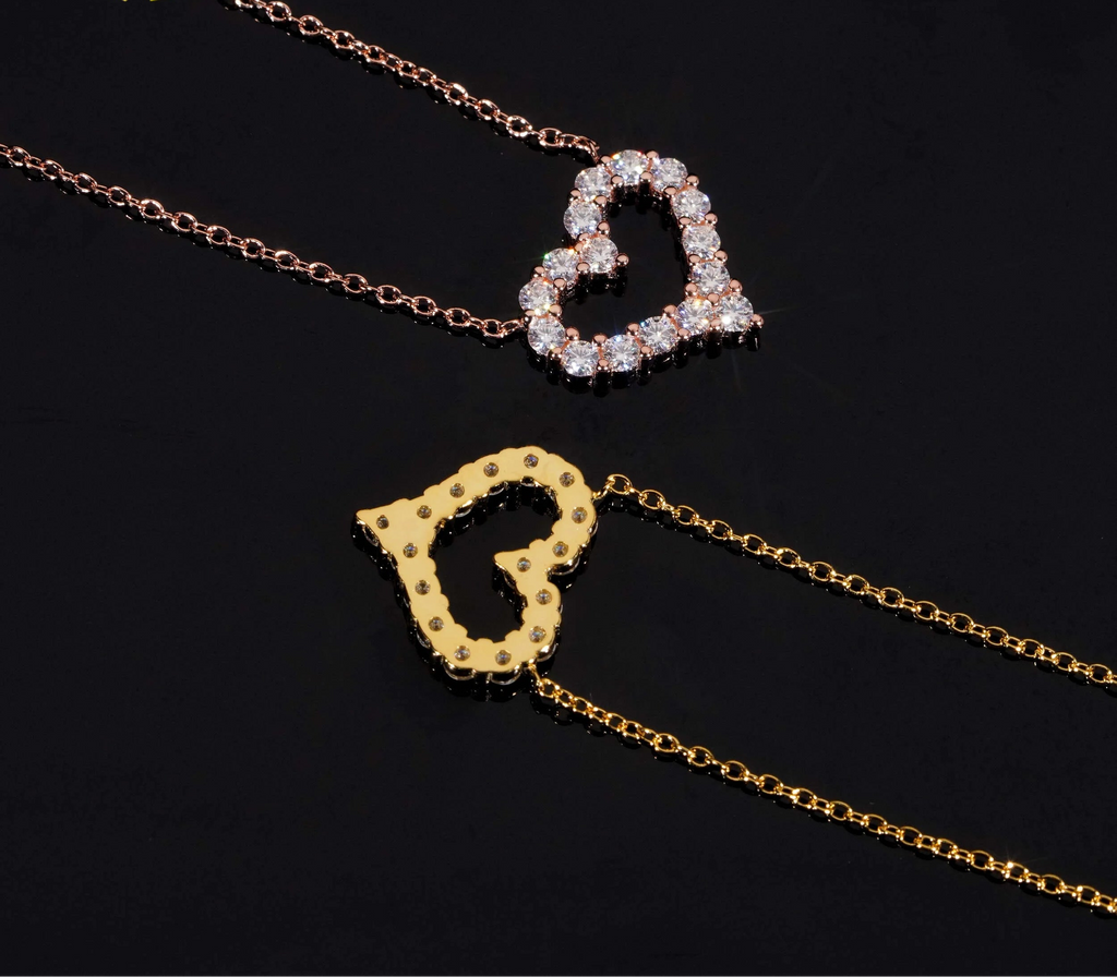 VVS Moissanite Heart Necklace