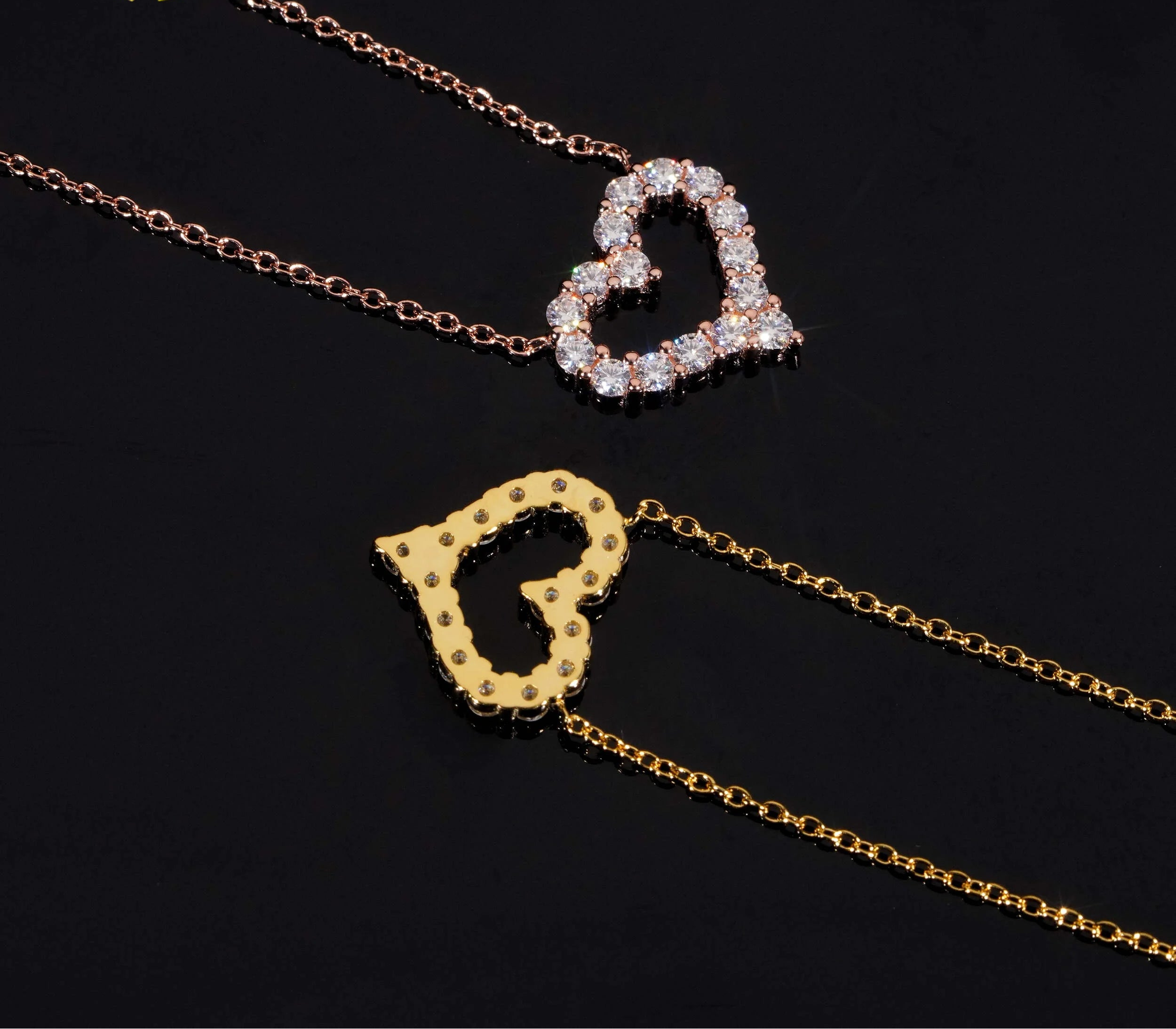 VVS Moissanite Heart Necklace