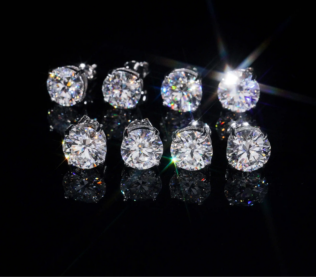 VVS Moissanite Stud Earrings