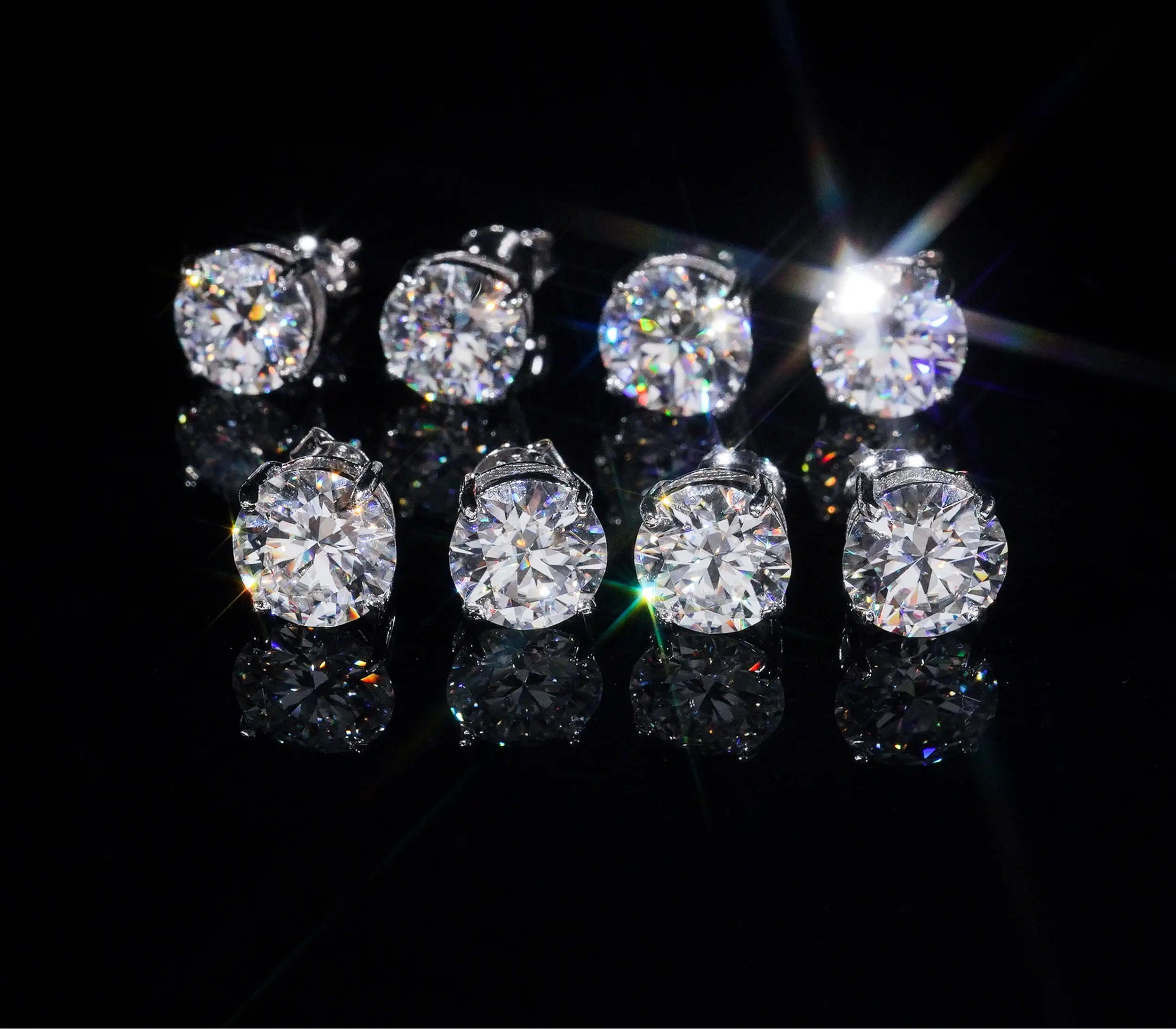 VVS Moissanite Stud Earrings