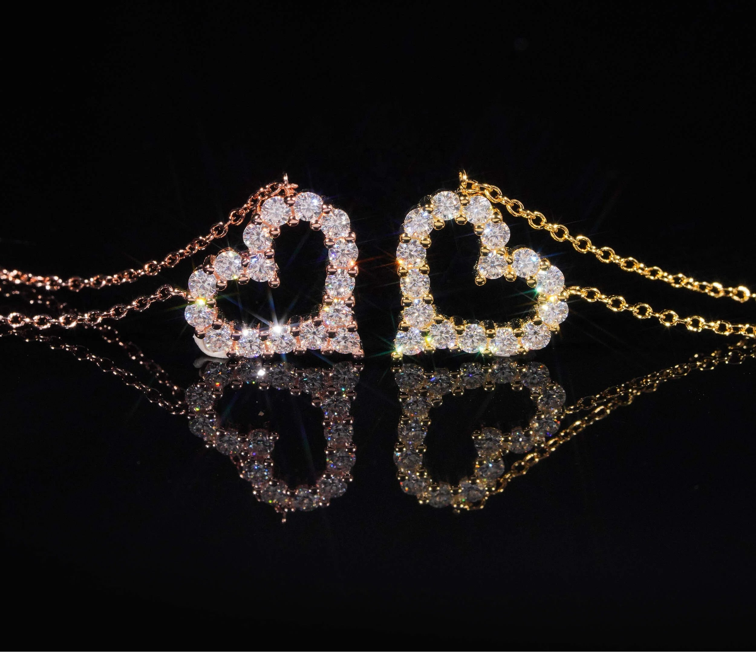 VVS Moissanite Heart Necklace