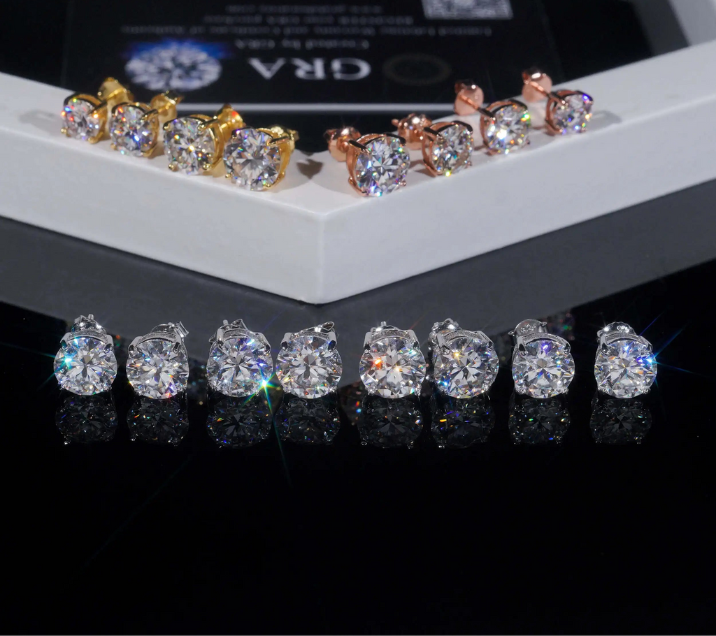 VVS Moissanite Stud Earrings