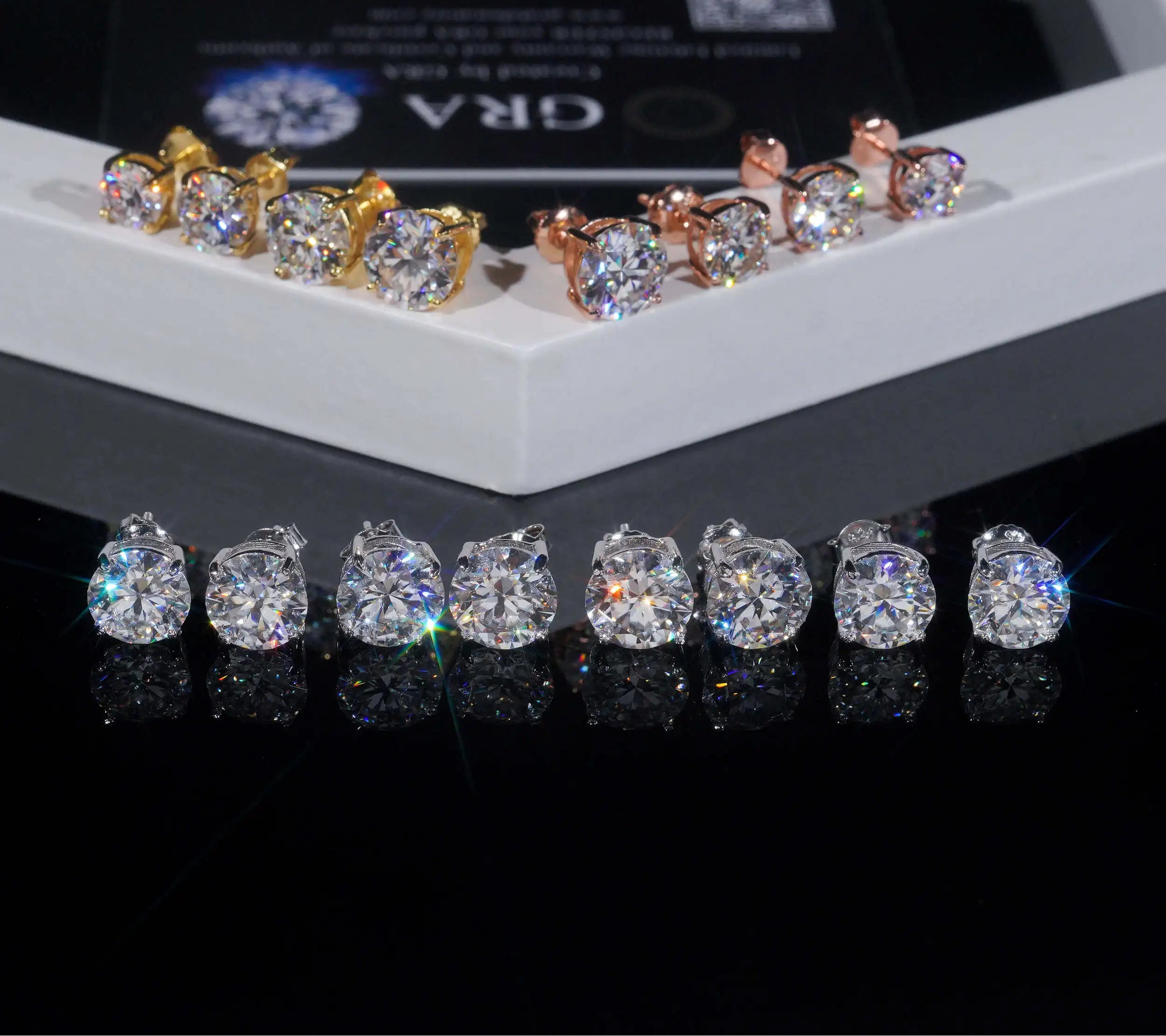 VVS Moissanite Stud Earrings