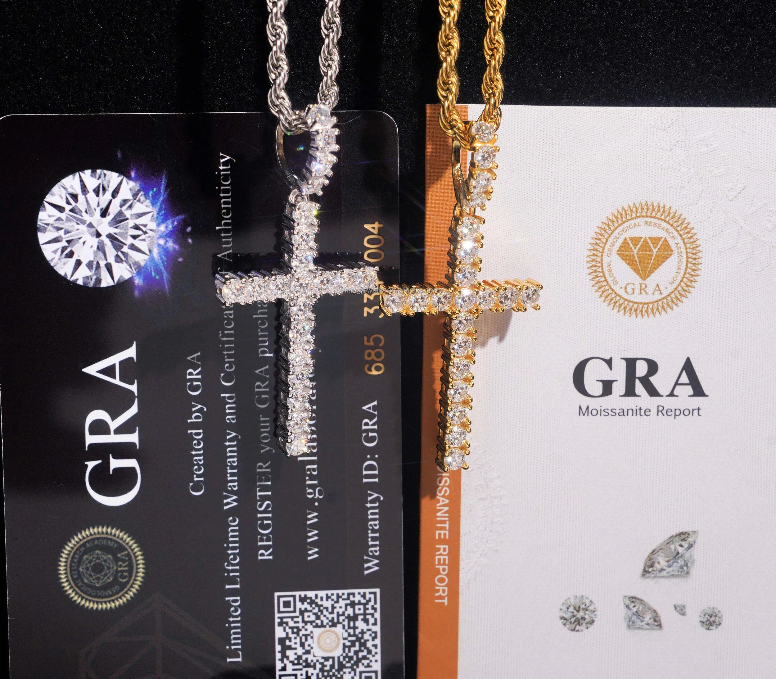 VVS Moissanite Cross Pendant