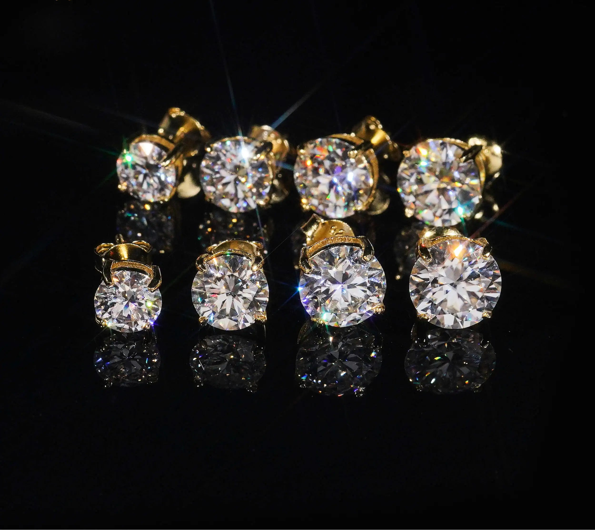 VVS Moissanite Stud Earrings