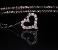 VVS Moissanite Heart Necklace