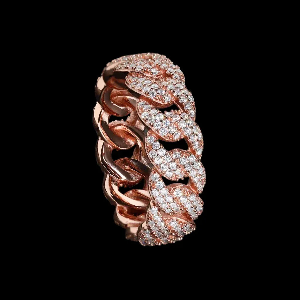 VVS Moissanite Cuban Style Ring