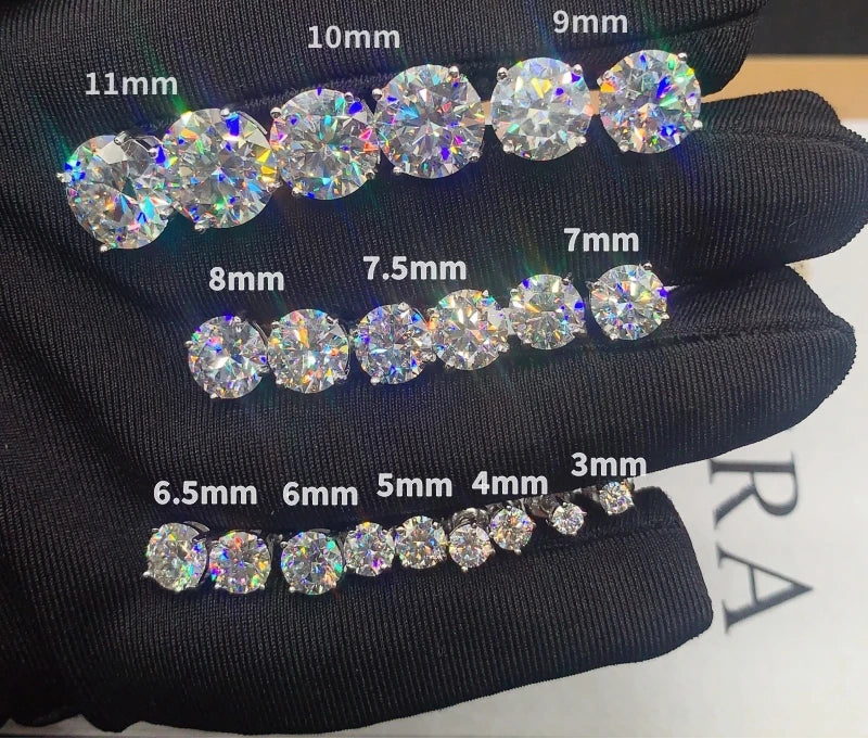 VVS Moissanite Stud Earrings