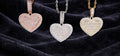 Moissanite Paved Heart Pendant