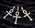 Moissanite Ankh Cross Pendant